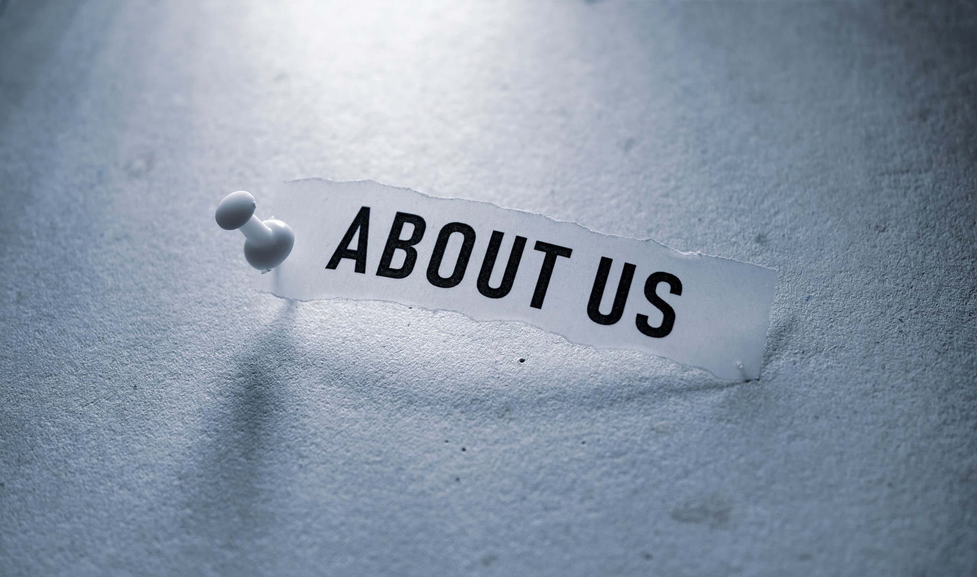 About Us Paper Tag
